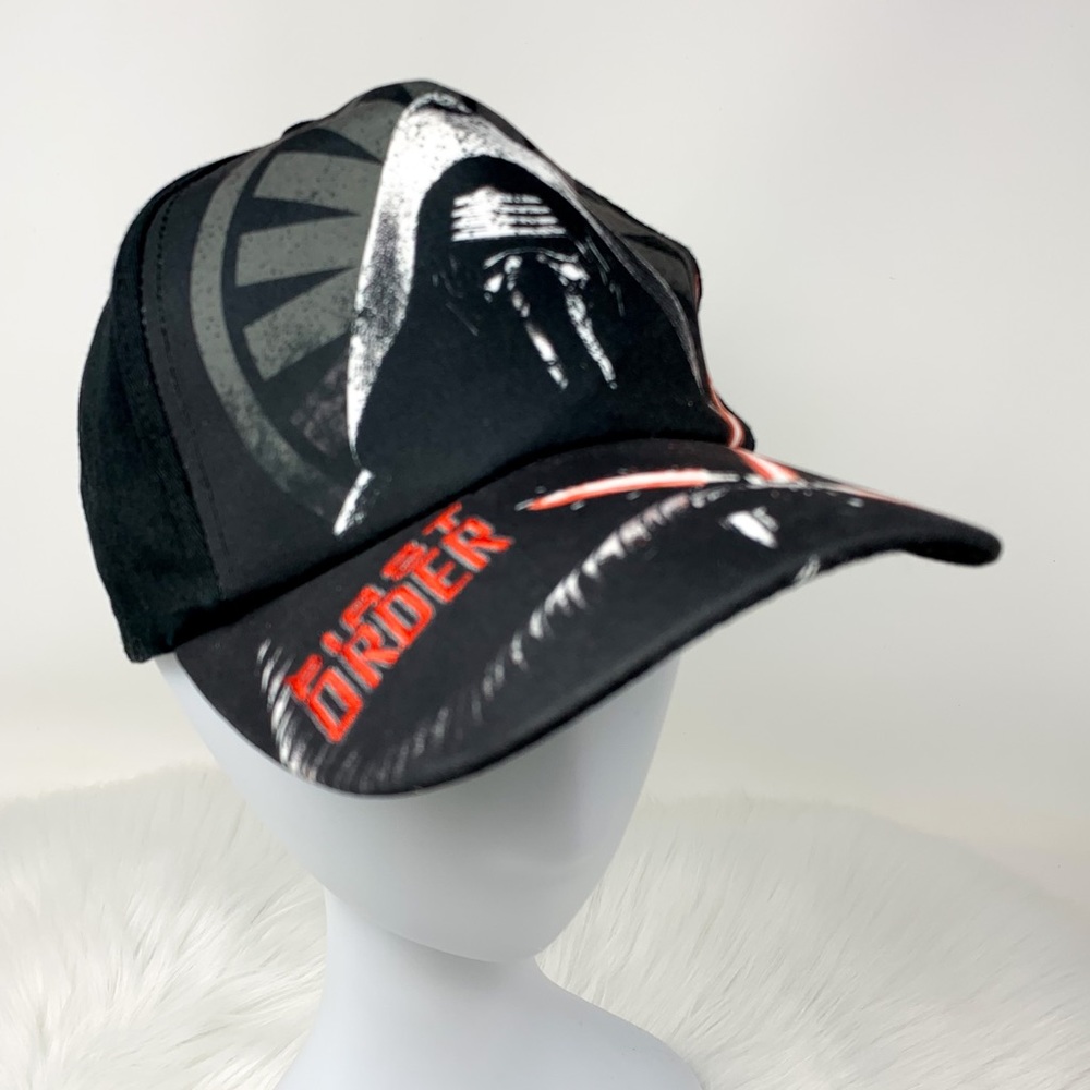 Kid’s NEW Star Wars Embroidered First Order Adjustable Snapback Cap Hat Black